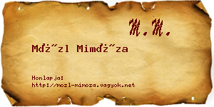 Mözl Mimóza névjegykártya